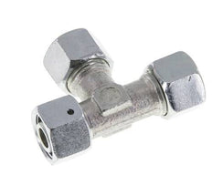 Raccord en T à angle droit 12L en acier zingué avec pivot 315 bar NBR Réglable ISO 8434-1