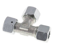 Raccord en T à angle droit 12L en acier zingué avec pivot 315 bar NBR Réglable ISO 8434-1