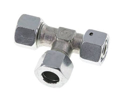 Raccord en T à angle droit 12L en acier zingué avec pivot 315 bar NBR Réglable ISO 8434-1