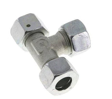 15L Zink Plated Steel Right Angle Tee Cutting Fitting with Swivel 315 bar NBR Adjustable ISO 8434-1