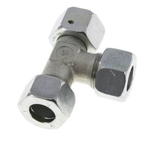 Raccord en T à angle droit 15L en acier zingué avec émerillon 315 bar NBR Réglable ISO 8434-1