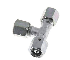 6S Raccord de coupe en té à angle droit en acier zingué avec pivot 630 bar NBR Réglable ISO 8434-1