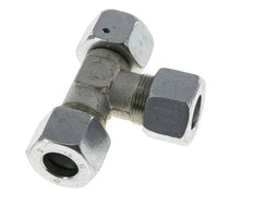16S Zink Plated Steel Right Angle Tee Cutting Fitting with Swivel 400 bar NBR Adjustable ISO 8434-1