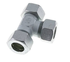 30S Zink Plated Steel Right Angle Tee Cutting Fitting with Swivel 400 bar NBR Adjustable ISO 8434-1