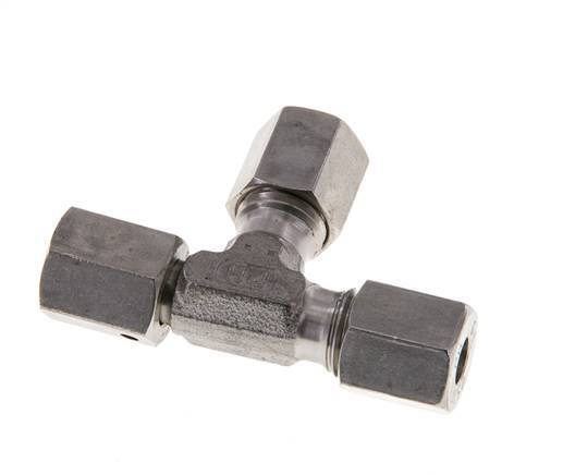 Raccord de coupe en T à angle droit en acier inoxydable 6L avec pivot 315 bar FKM Réglable ISO 8434-1