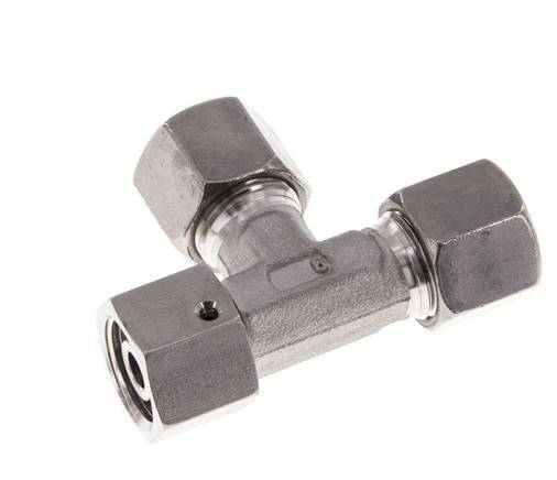 Raccord de coupe en T à angle droit en acier inoxydable 18L avec pivot 315 bar FKM Réglable ISO 8434-1