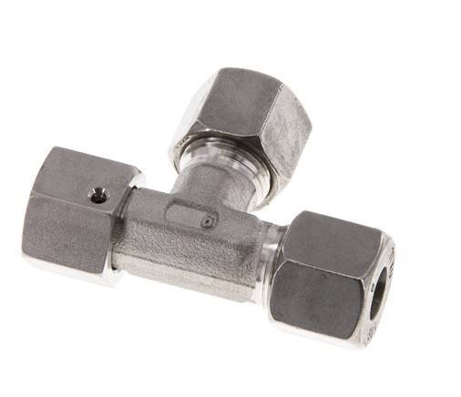 Raccord de coupe en T à angle droit en acier inoxydable 18L avec pivot 315 bar FKM Réglable ISO 8434-1
