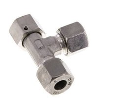 Raccord de coupe en T à angle droit en acier inoxydable 18L avec pivot 315 bar FKM Réglable ISO 8434-1