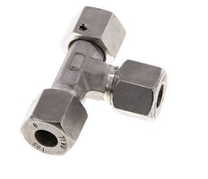 Raccord de coupe en T à angle droit en acier inoxydable 18L avec pivot 315 bar FKM Réglable ISO 8434-1