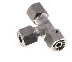 Raccord de coupe en T à angle droit en acier inoxydable 18L avec pivot 315 bar FKM Réglable ISO 8434-1