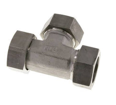Raccord de coupe en T à angle droit 35L en acier inoxydable avec pivot 160 bar FKM Réglable ISO 8434-1