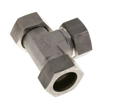 Raccord de coupe en T à angle droit 35L en acier inoxydable avec pivot 160 bar FKM Réglable ISO 8434-1