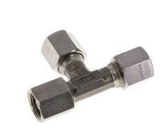 6S Raccord de coupe en T à angle droit en acier inoxydable avec pivot 630 bar FKM Réglable ISO 8434-1