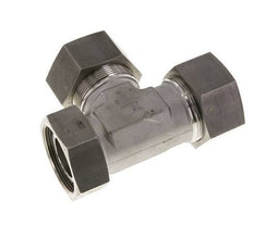 38S Raccord de coupe en T à angle droit en acier inoxydable avec pivot 315 bar FKM Réglable ISO 8434-1