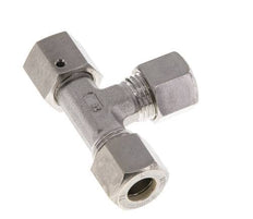 10L Acier inoxydable Té à angle droit Raccord à compression avec pivot 315 bar FKM Ajustable ISO 8434-1