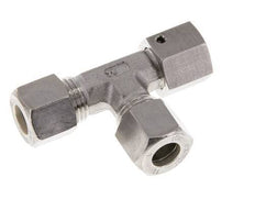 10L Acier inoxydable Té à angle droit Raccord à compression avec pivot 315 bar FKM Ajustable ISO 8434-1