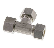 15L Stainless Steel Right Angle Tee Compression Fitting with Swivel 315 bar FKM Adjustable ISO 8434-1