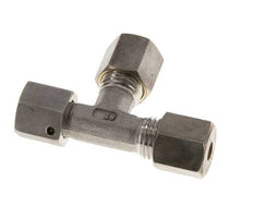 6S Stainless Steel Right Angle Tee Compression Fitting with Swivel 500 bar FKM Adjustable ISO 8434-1