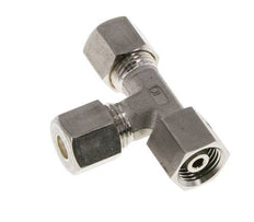 8S Raccord à compression en T à angle droit en acier inoxydable avec pivot 500 bar FKM Réglable ISO 8434-1
