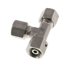 8S Raccord à compression en T à angle droit en acier inoxydable avec pivot 500 bar FKM Réglable ISO 8434-1