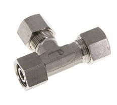 12S Stainless Steel Right Angle Tee Compression Fitting with Swivel 400 bar FKM Adjustable ISO 8434-1