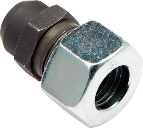 6S & 11mm Phosphatised Steel Straight Cutting Fitting with Welding End 630 bar ISO 8434-1 [2 Pieces]
