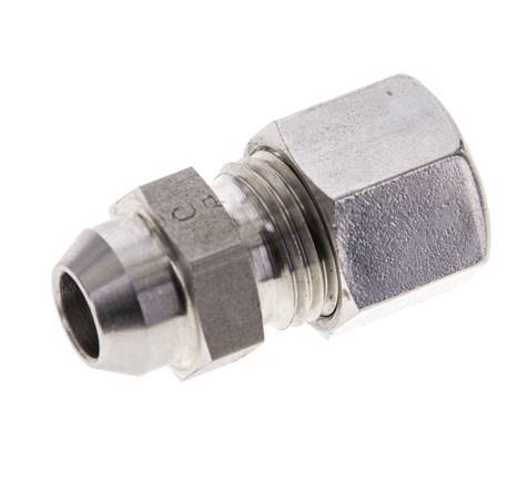 10L & 14mm Stainless Steel Straight Cutting Fitting with Welding End 315 bar ISO 8434-1