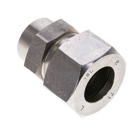 18L & 22mm Stainless Steel Straight Cutting Fitting with Welding End 315 bar ISO 8434-1