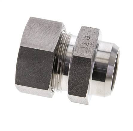 28L & 32mm Stainless Steel Straight Cutting Fitting with Welding End 160 bar ISO 8434-1