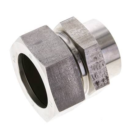 42L & 46mm Stainless Steel Straight Cutting Fitting with Welding End 160 bar ISO 8434-1