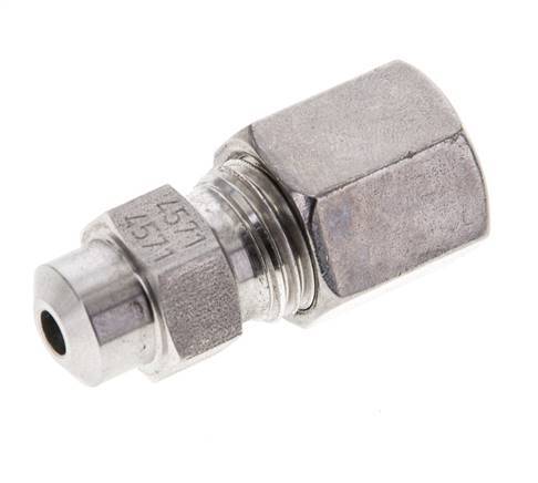 6S & 11mm Stainless Steel Straight Cutting Fitting with Welding End 600 bar ISO 8434-1