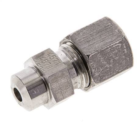 8S & 13mm Stainless Steel Straight Cutting Fitting with Welding End 600 bar ISO 8434-1