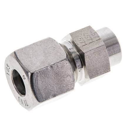 10S & 15mm Stainless Steel Straight Cutting Fitting with Welding End 600 bar ISO 8434-1