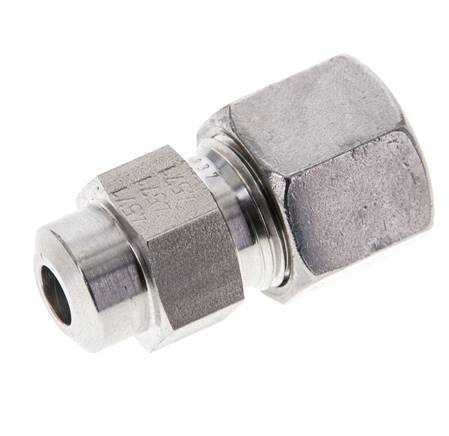 10S & 15mm Stainless Steel Straight Cutting Fitting with Welding End 600 bar ISO 8434-1