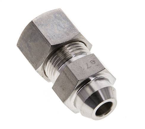 12S & 17mm Stainless Steel Straight Compression Fitting with Welding End 400 bar ISO 8434-1