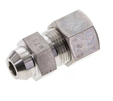 12S & 17mm Stainless Steel Straight Compression Fitting with Welding End 400 bar ISO 8434-1