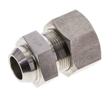 25S & 31mm Stainless Steel Straight Compression Fitting with Welding End 250 bar ISO 8434-1