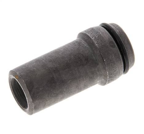 16x2.5mm Phosphatised Steel Straight with Welding End 400 barO-ring ISO 8434-1 [2 Pieces]