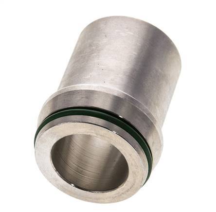 38x6mm Stainless Steel Straight with Welding End 315 bar FKMO-ring ISO 8434-1
