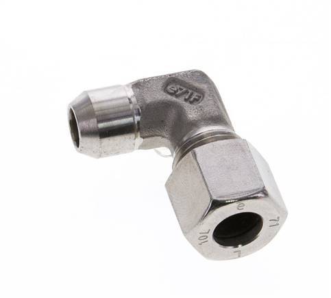 10L & 14mm Stainless Steel Elbow Cutting Fitting with Welding End 315 bar ISO 8434-1