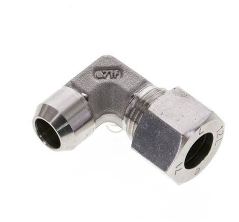 12L & 16mm Stainless Steel Elbow Cutting Fitting with Welding End 315 bar ISO 8434-1