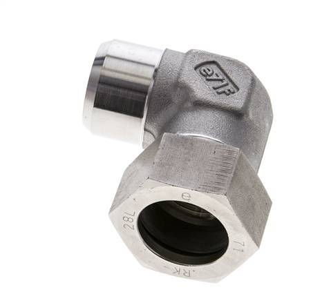 28L & 32mm Stainless Steel Elbow Cutting Fitting with Welding End 160 bar ISO 8434-1