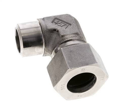 30S & 36mm Stainless Steel Elbow Cutting Fitting with Welding End 400 bar ISO 8434-1
