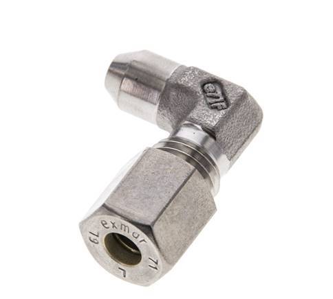 6L & 10mm Stainless Steel Elbow Compression Fitting with Welding End 315 bar ISO 8434-1