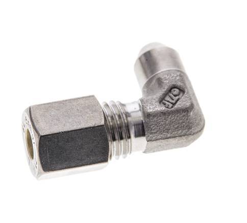 6L & 10mm Stainless Steel Elbow Compression Fitting with Welding End 315 bar ISO 8434-1