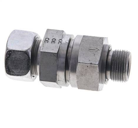 Hydraulic Check Valve Cutting Ring 18L (M26x1.5) & M22x1.5 Male Steel 1-160bar (15-2320)psi Tube-Thread ISO 8434-1