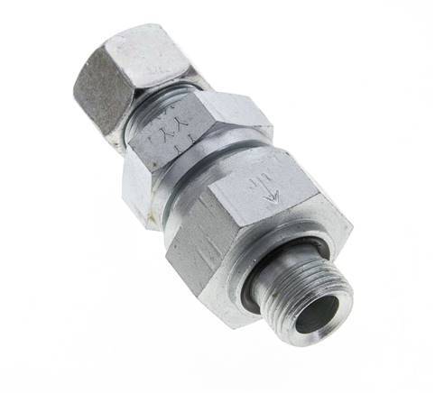 Hydraulic Check Valve Cutting Ring 12L (M18x1.5) & G3/8'' Male Steel 1-250bar (15-3625)psi Tube-Thread ISO 8434-1