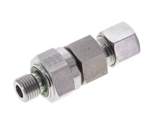 Hydraulic Check Valve Cutting Ring 10L (M16x1.5) & G1/4'' Male Stainless Steel 0.2-250bar (3-3625)psi Tube-Thread ISO 8434-1