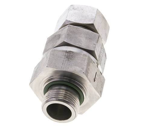 Hydraulic Check Valve Cutting Ring 22L (M30x2) & G3/4'' Male Stainless Steel 1-160bar (15-2320)psi Tube-Thread ISO 8434-1