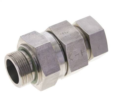 Hydraulic Check Valve Cutting Ring 35L (M45x2) & G1-1/4'' Male Stainless Steel 1-100bar (15-1450)psi Tube-Thread ISO 8434-1